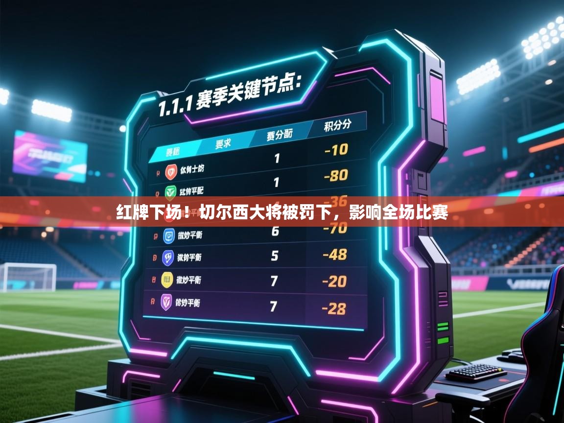 红牌下场！切尔西大将被罚下，影响全场比赛  第1张